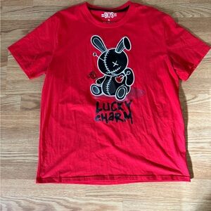 BKYS Men’s Red Lucky Charm T-Shirt XL New Without Tag